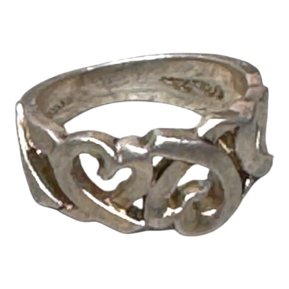 Tiffany & Co Paloma Picasso Sterling Silver 925 Heart Ring Size 5 Endless Love - Picture 7 of 8